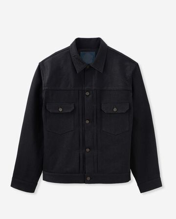 #002 STANDARD DENIM JACKET 14.7oz,BLK, large image number 6