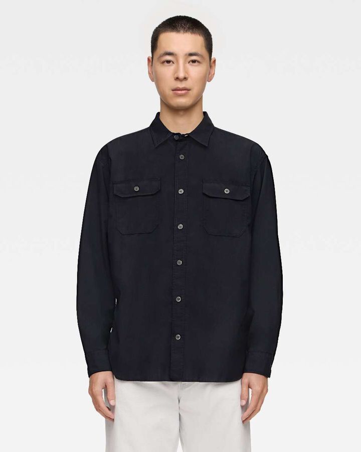 TRIPLE STITCH L/S WOOL TROPICAL SHIRT,, medium