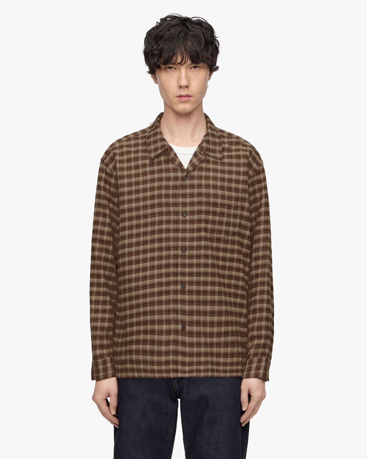 SUPIMA COTTON CHECK SHIRTS,GRY, large image number 11