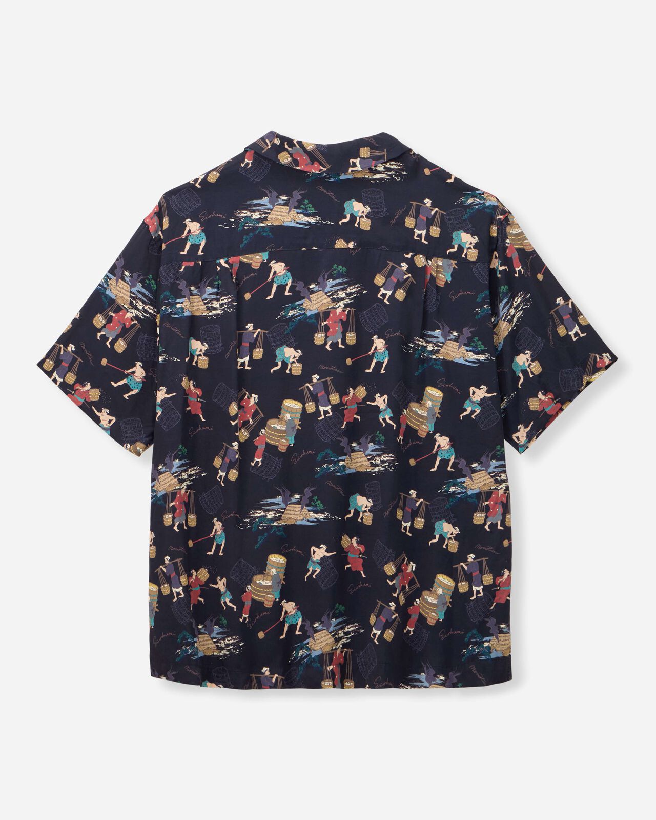 RAYON S/S  SHIRT,BLK, large image number 6