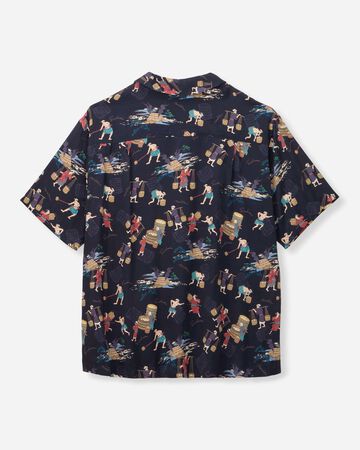 RAYON S/S  SHIRT,BLK, large image number 6