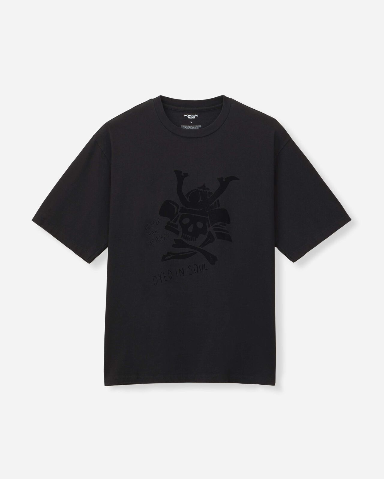 ZIMBABWE COTTON S/S TEE- SKULL,NAVY, large image number 2