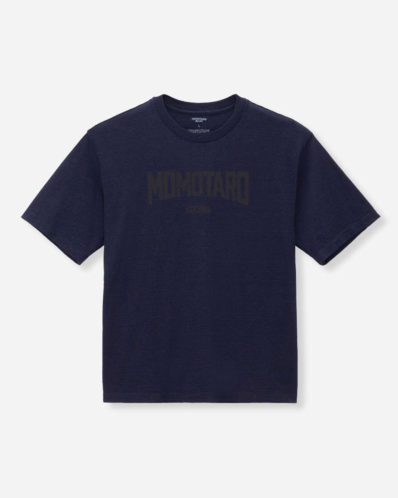 YARN DYED S/S TEE - ALPHABET FRONT),Indigo, large image number 5