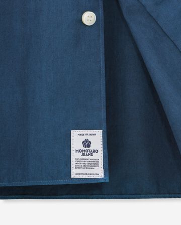 BROAD S/S SHIRT - NATURAL INDIGO,MID, large image number 9