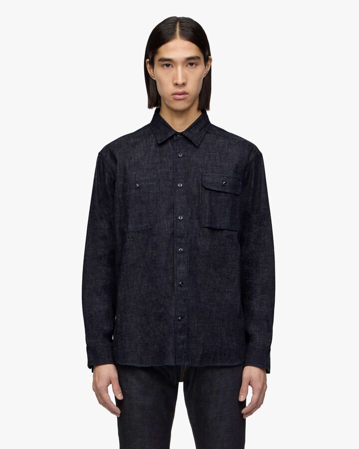 TRIPLE STITCH L/S DENIM SHIRT,, medium