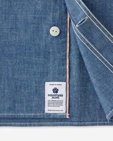 TRIPLE STITCH L/S CHAMBRAY SHIRT,Indigo, large image number 8