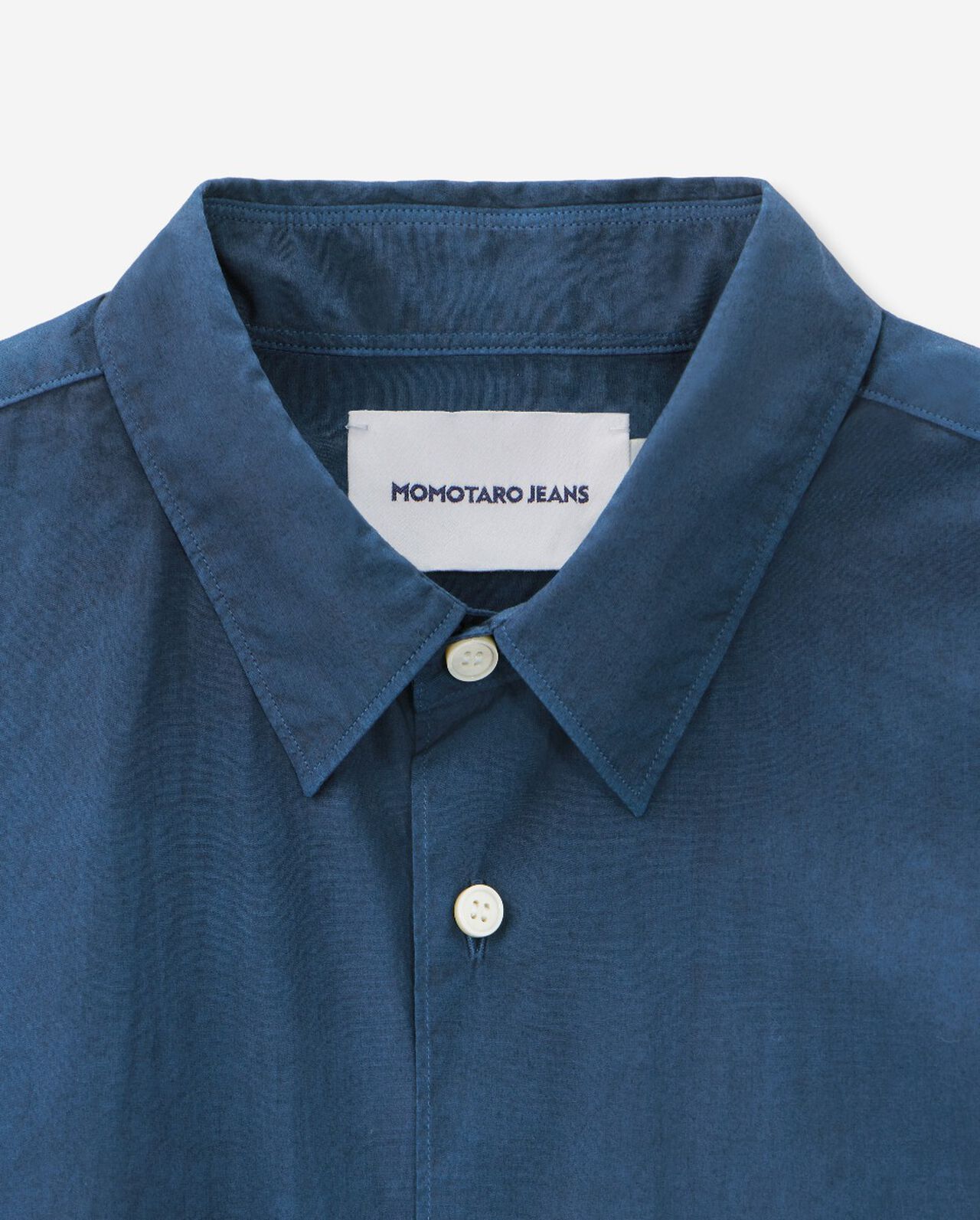 BROAD S/S SHIRT - NATURAL INDIGO,MID, large image number 8
