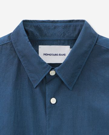 BROAD S/S SHIRT - NATURAL INDIGO,MID, large image number 8