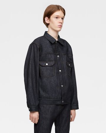 #002 CASHMERE DENIM JACKET 13.7oz,Indigo, large image number 1