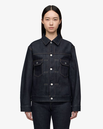 #002 STANDARD DENIM JACKET 14.7oz,Indigo, large image number 5