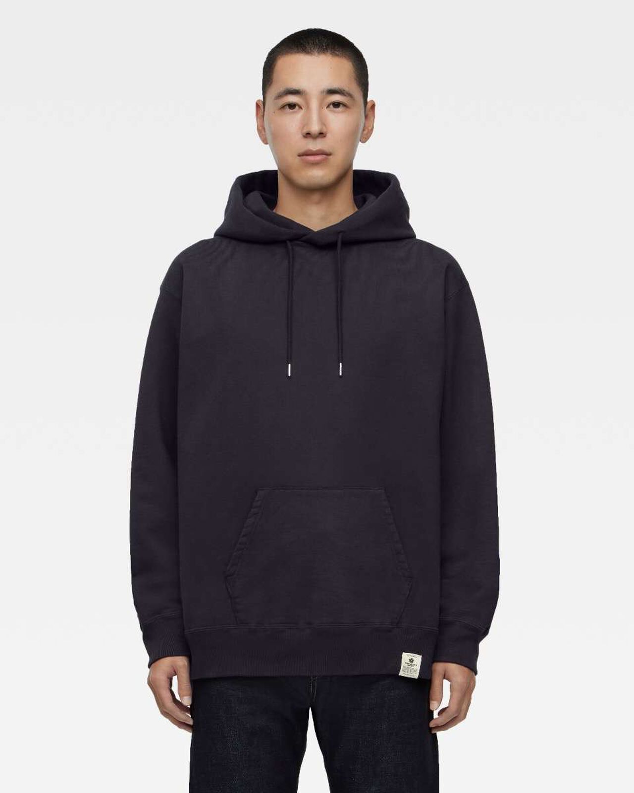 HEAVY TERRY HOODY,NAVY, large image number 0