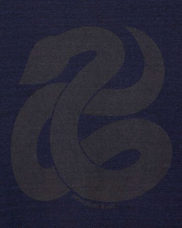 HEAVY OUNCE S/S TEE -SNAKE,Indigo, large image number 8