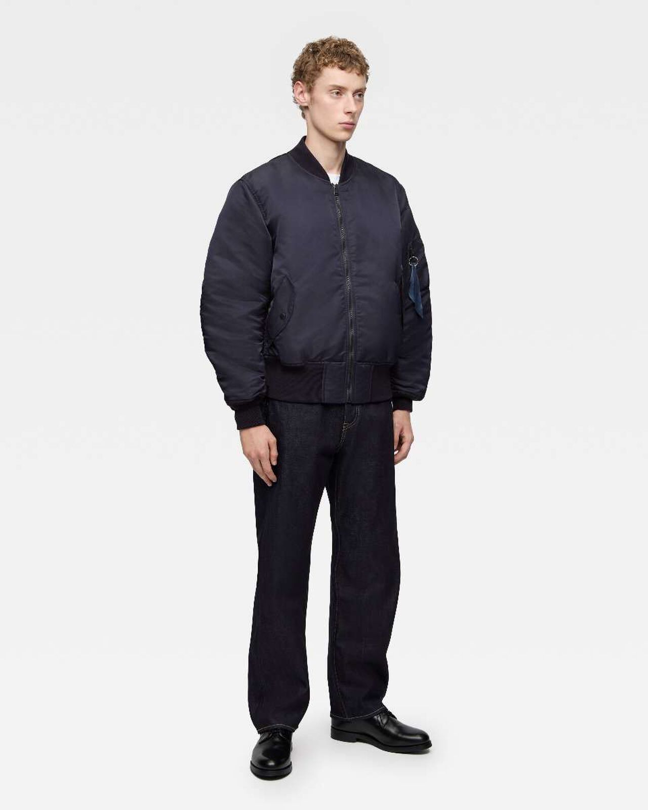 EMBROIDERY MA-1,NAVY, large image number 3