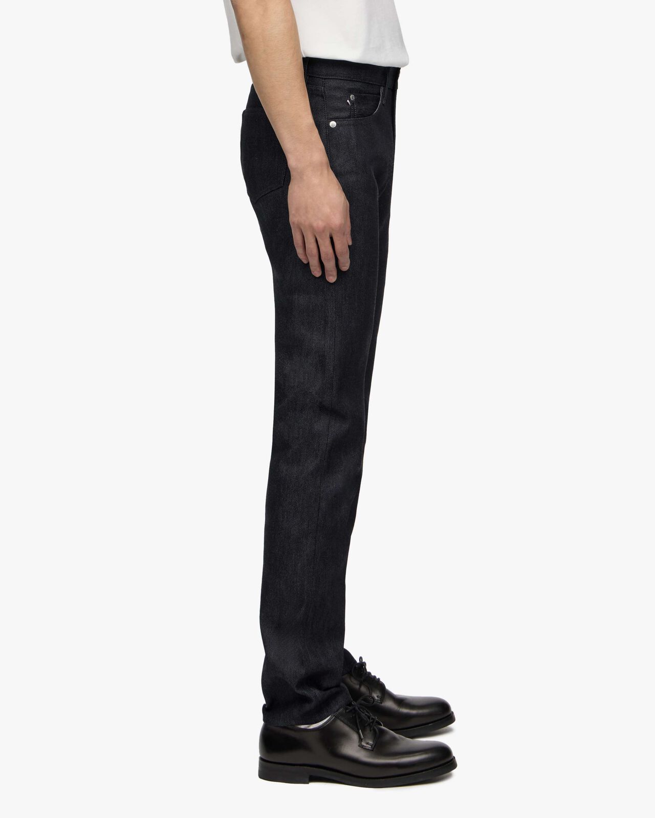 #300 CASHMERE SLIM 13.7oz ZIPPER FLY,Indigo, large image number 3