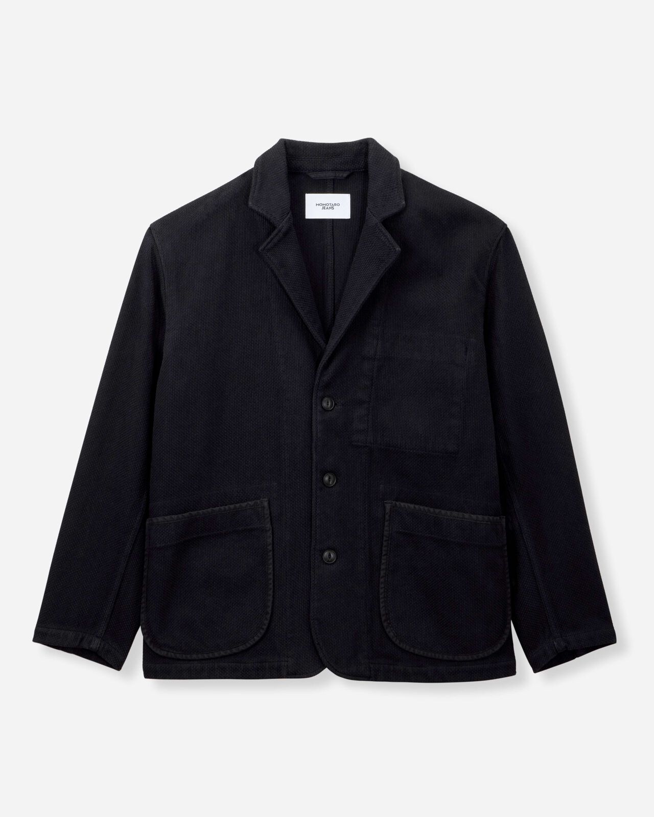 SASHIKO TAILORED JACKET-OVERDYE,Indigo, large image number 5