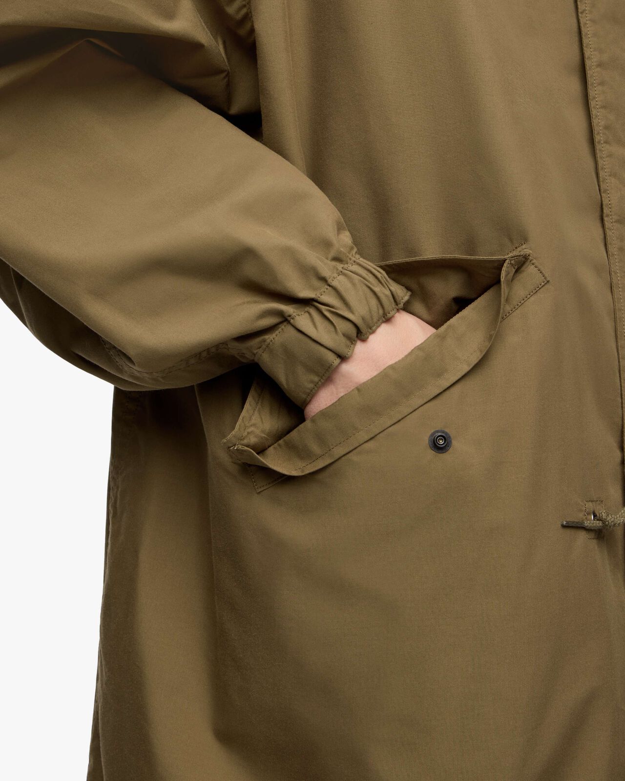 COTTON SILK MODS COAT,KHAKI, large image number 5