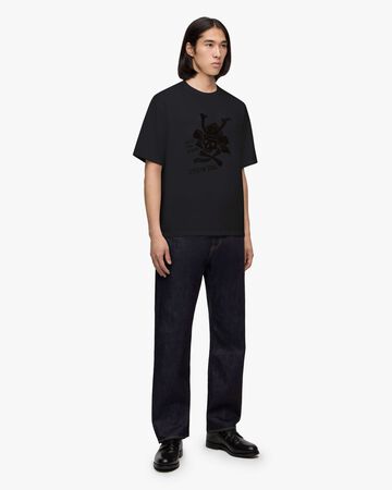 ZIMBABWE COTTON S/S TEE- SKULL,NAVY, large image number 1