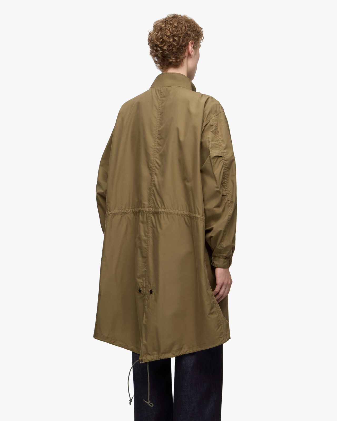 COTTON SILK MODS COAT,KHAKI, large image number 2
