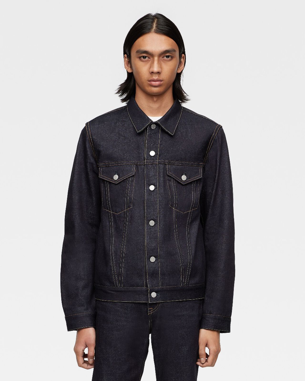 #003 STANDARD DENIM JACKET 14.7oz,Indigo, large image number 0