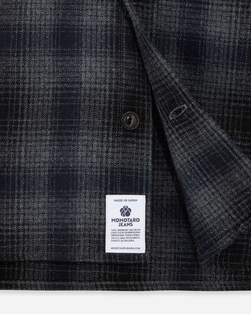 WOOL CHECK SHIRT,NAVY, large image number 8
