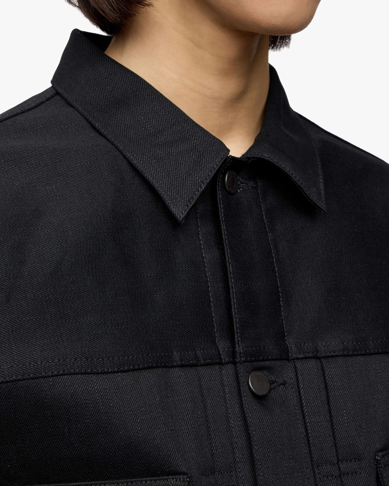 #002 STANDARD DENIM JACKET 14.7oz,BLK, large image number 7