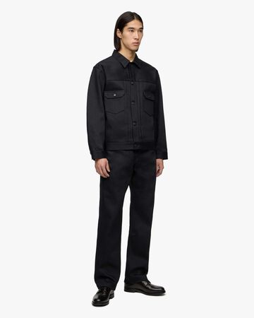 #002 STANDARD DENIM JACKET 14.7oz,BLK, large image number 3